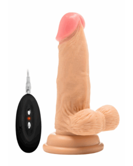 Vibrerende Realistische Cock met Scrotum – 6 / 15 cm