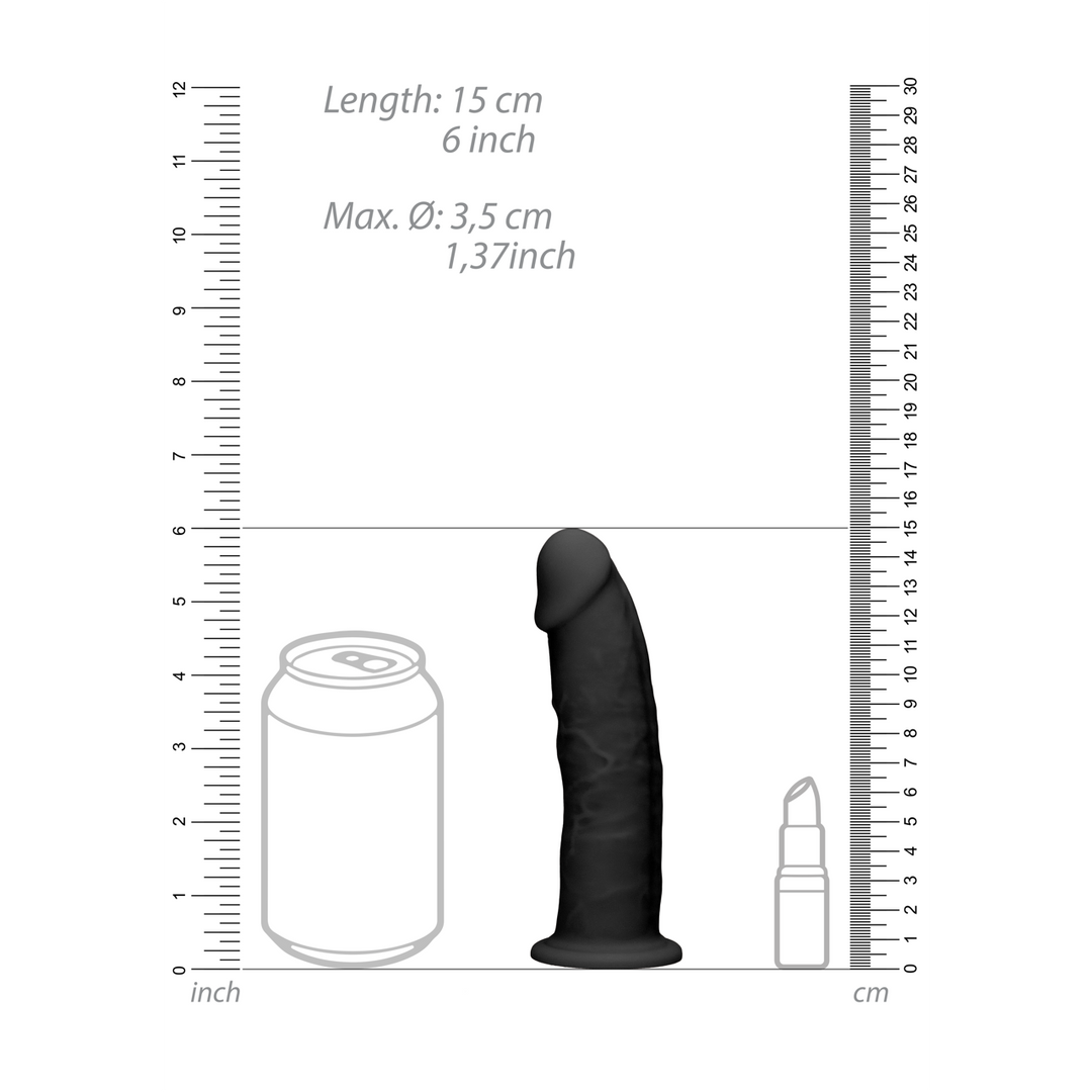 Silicone Dildo zonder Ballen - 6 / 15 cm - Afbeelding 7