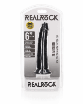 Slim Realistic Dildo met Zuignap – 6 / 15,5 cm
