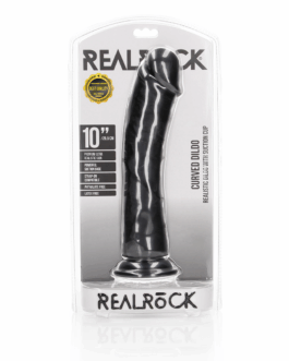 Gebogen Realistische Dildo met Zuignap – 10 / 25,5 cm