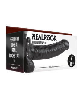 Hollow Strap-On met Ballen – 7 / 18 cm