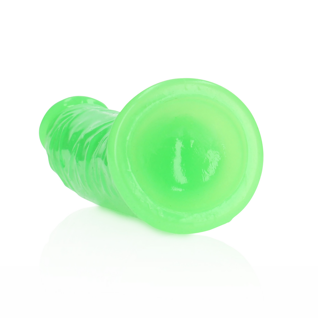 Slanke Realistische Dildo met Zuignap - Glow in the Dark - 6'' / 15,5 cm - Afbeelding 5