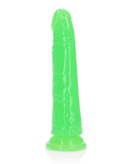 Slanke Realistische Dildo met Zuignap – Glow in the Dark – 6” / 15,5 cm