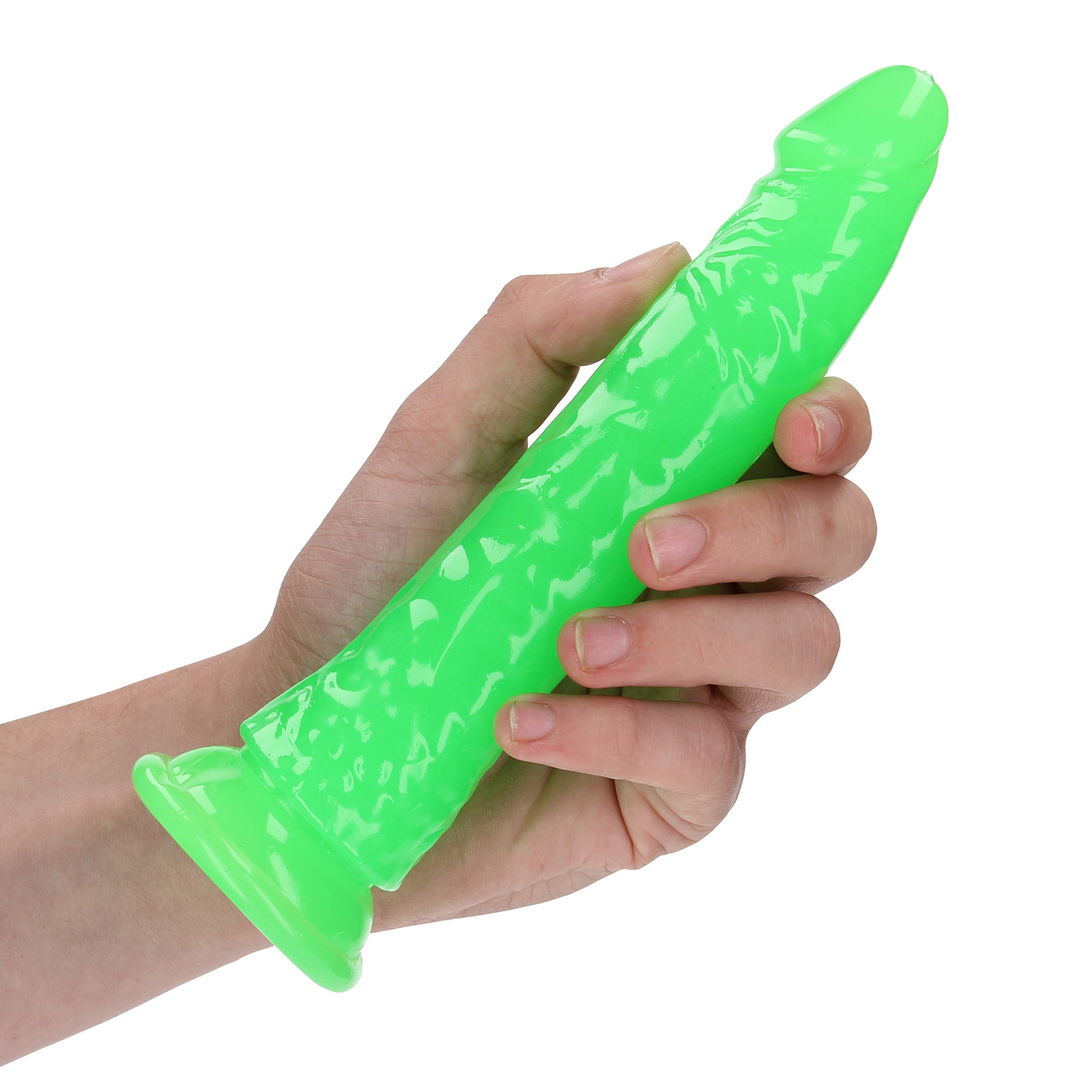 Slank Realistisch Dildo met Zuignap - Glow in the Dark - 7'' / 18 cm - Afbeelding 7