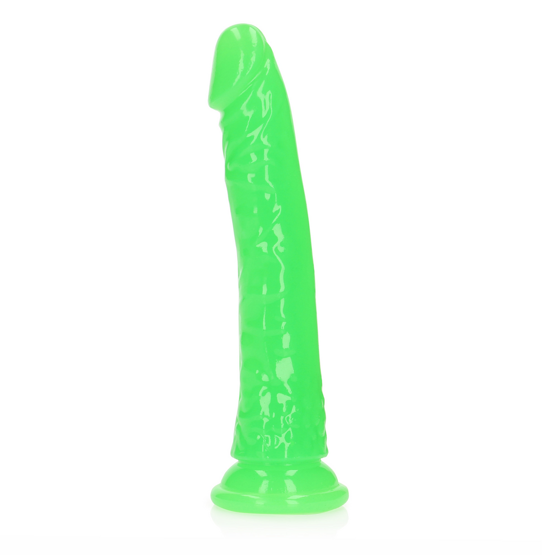 Slank Realistisch Dildo met Zuignap - Glow in the Dark - 8'' / 20 cm - Afbeelding 4