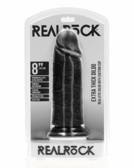 Extra Dikke Recht zonder Ballen 8 / 20,3 cm – Zwart