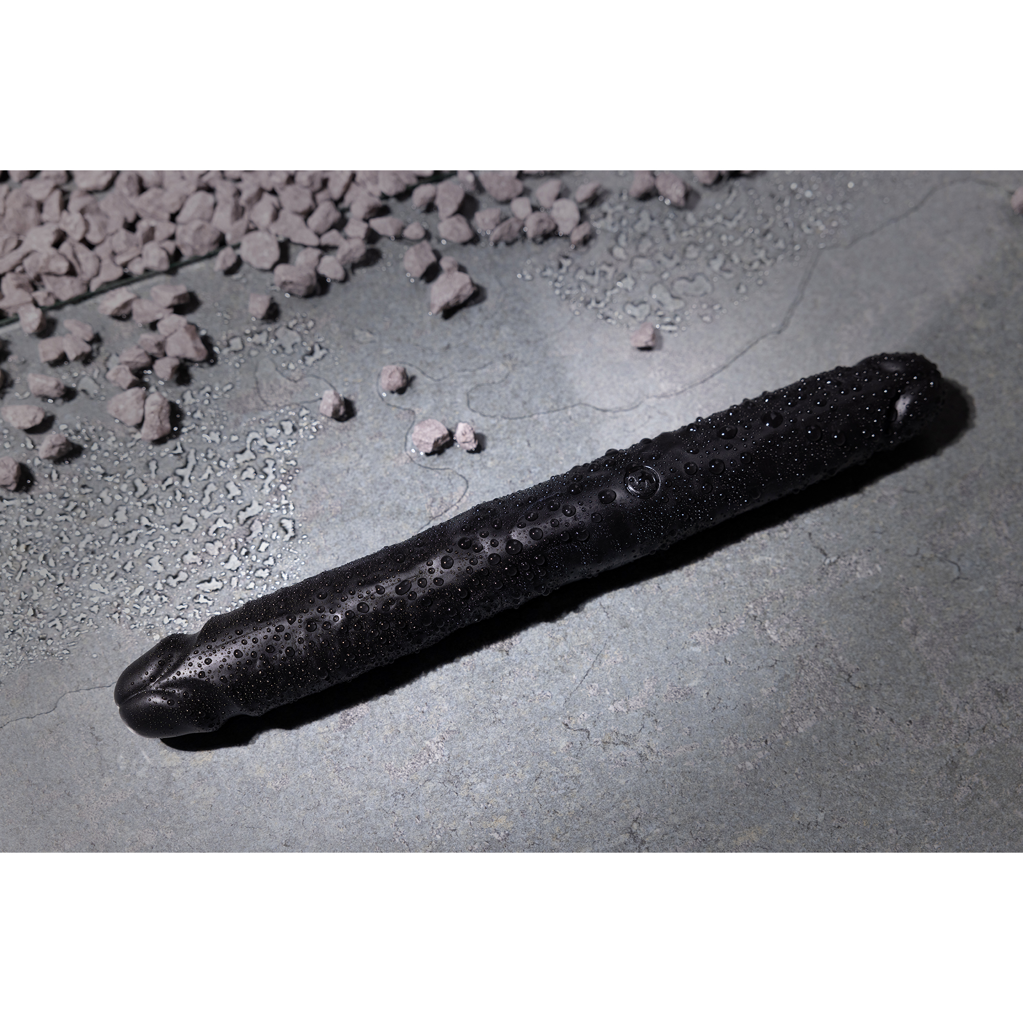 Slim Double Ended Dong 12 / 30,5 cm - Zwart - Afbeelding 6