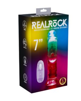 LED Vibrerende Rechte Penis – 7 / 18 cm – Transparant