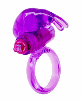 Ultra Soft Vibrating Jelly Rabbit Cockring