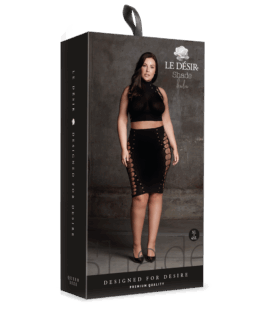 Kala XXXVII – Twee Delige Set met Coltrui, Crop Top en Rok – Plus Size
