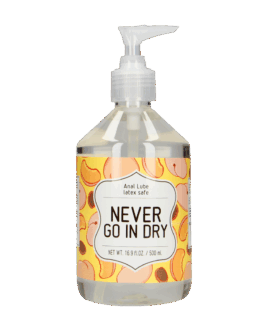 Never Go In Dry – Waterbased Anal Lubricant – 17 fl oz / 500 ml