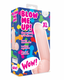 Opblaasbare Dildo – 55”/ 140 cm – Vleeskleur