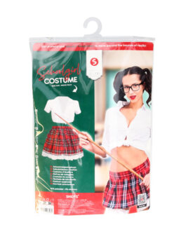 Schoolgirl Kostuum – S/M – Wit