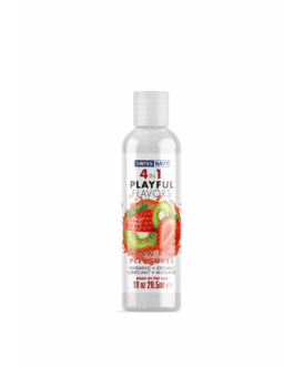 4 in 1 Playful Flavors – Lubricant with Straw-Kiwi Pleasures Flavor – 1 fl oz / 29,5 ml