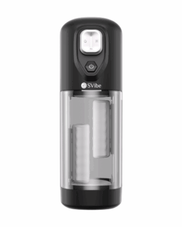 Ikon VOLT – Vibrerende Wrijvende Verwarmende Masturbator – Doorzichtig