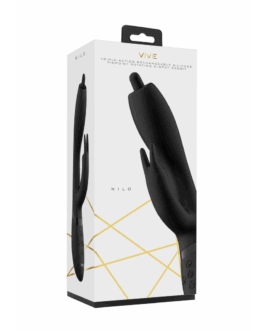 Nilo – Precisie Ronddraaiende G-spot Konijn – Zwart