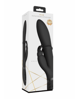 Halo – Ring Rabbit Vibrator – Zwart