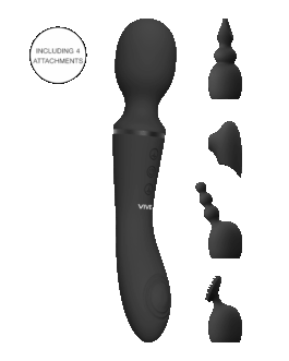 Nami – Pulse Wave  Vibrating Wand – Zwart