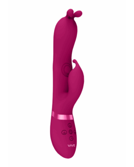 Gada – Vibrerende Bunny Ear G-Spot Rabbit met Pulse Wave Shaft