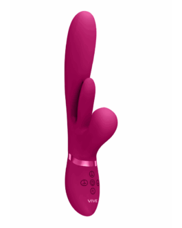 Kura – Duwende G-Spot Vibrator met Flapper Tong en Pulse Wave Stimulator – Roze