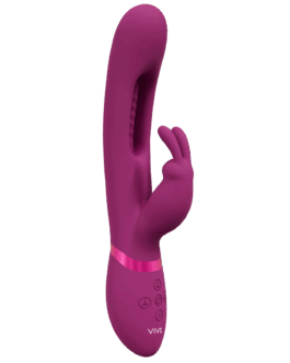 Mika – Triple Motor – Vibrerende Rabbit met Innovatieve G-Spot Flapper Stimulator – Roze