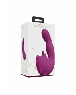 Yumi – Triple Motor G-Spot Vinger Beweging Vibrator en Flickering Tongue Stimulator – Roze