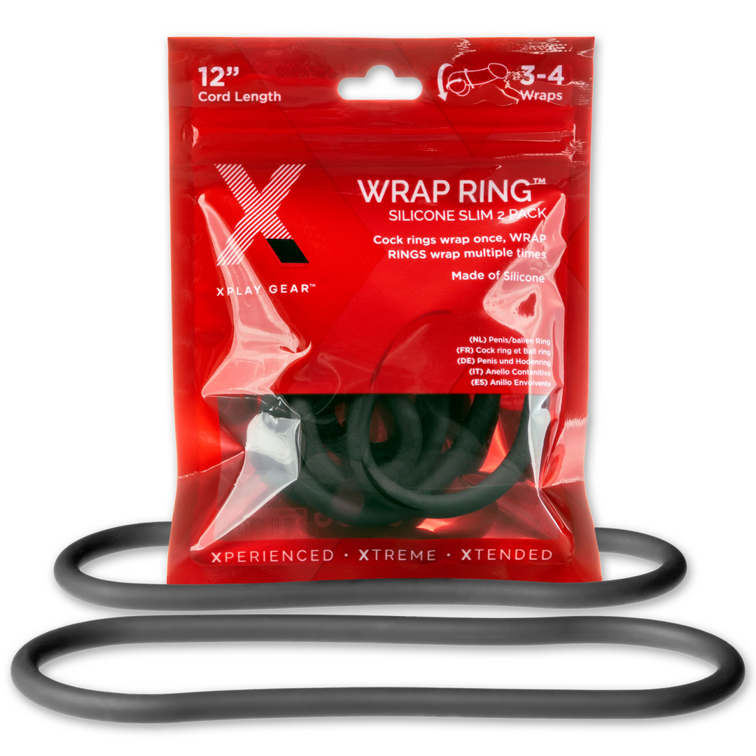 Silicone Slim Wrap Ring - Cockring / Ball Strap - 12 / 30 cm - Afbeelding 2