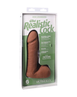Realistische Cock met Ballen – Verwijderbare Vac-U-Lock Zuignap – ULTRASKYN – 6 / 16,5 cm – Karamel