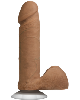 Realistische Cock met Ballen – Verwijderbare Vac-U-Lock Zuignap – ULTRASKYN – 6 / 16,5 cm – Karamel