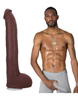 Hollywood Cash – Realistische ULTRASKYN Dildo – 11 / 29 cm – Chocolade