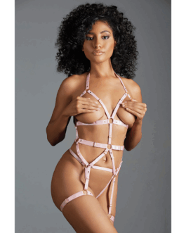 Claire – 2-delige Open Set met Bandjes – One Size