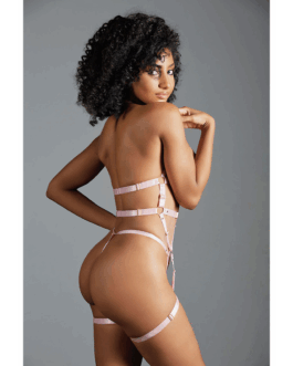 Claire – 2-delige Open Set met Bandjes – One Size