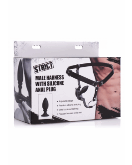 Herenharnas met siliconen butt plug