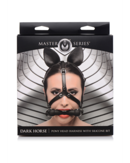 Dark Horse – Pony Hoofbril met Siliconen Bit