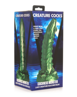 Cockness Monster – Lake Creature Silicone Dildo – Groen