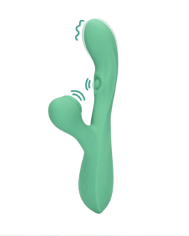 Pulse Wave en Tongue Flickering Rabbit Vibrator – Blue Grass