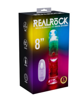 LED Vibrerende Rechte Penis – 8 / 20 cm – Transparant