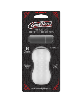 GoodHead – Helping Head Pro – Vibrerende Masturbator Slede – Frost
