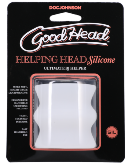 Helpen Hoofd Siliconen – Masturbator Mouw – Frost