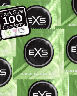 EXS 3 in 1 – Geribbeld, Gevuld en Uitgebreid – Condoms – 100 Stuks