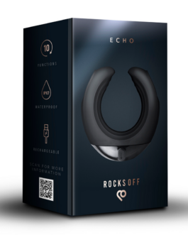 Echo – Vibrerende C-Vorm Masturbator – Zwart