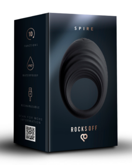 Spire – Vibrerende Cockring – Zwart