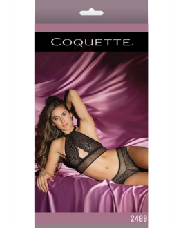 Fishnet Halter Top and Booty Shorts – One Size