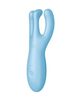 Threesome 4Plus – Lay-on Vibrator met App – Blauw