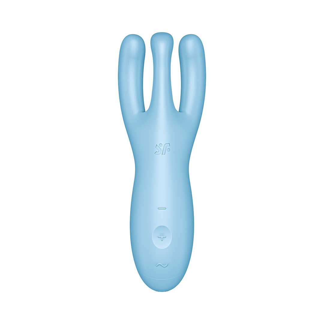 Threesome 4Plus - Lay-on Vibrator met App - Blauw - Afbeelding 3