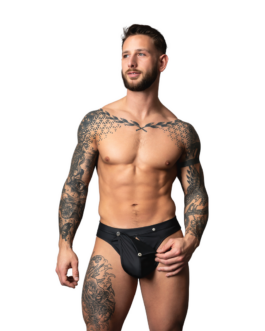 Snap Off Tanga – L/XL – Zwart