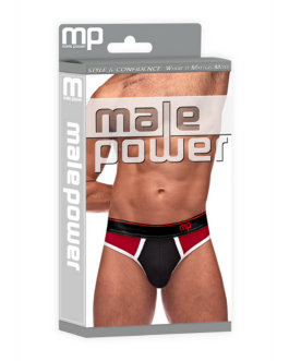 Panel Thong – L/XL – Zwart/Rood