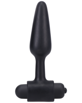Vibrerende Butt Plug – 4 / 10 cm – Zwart