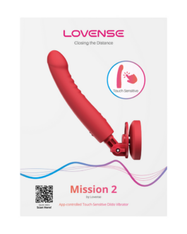 Mission 2 – Vibrerende Zuigcup Dildo met Touch-Sense – Rood