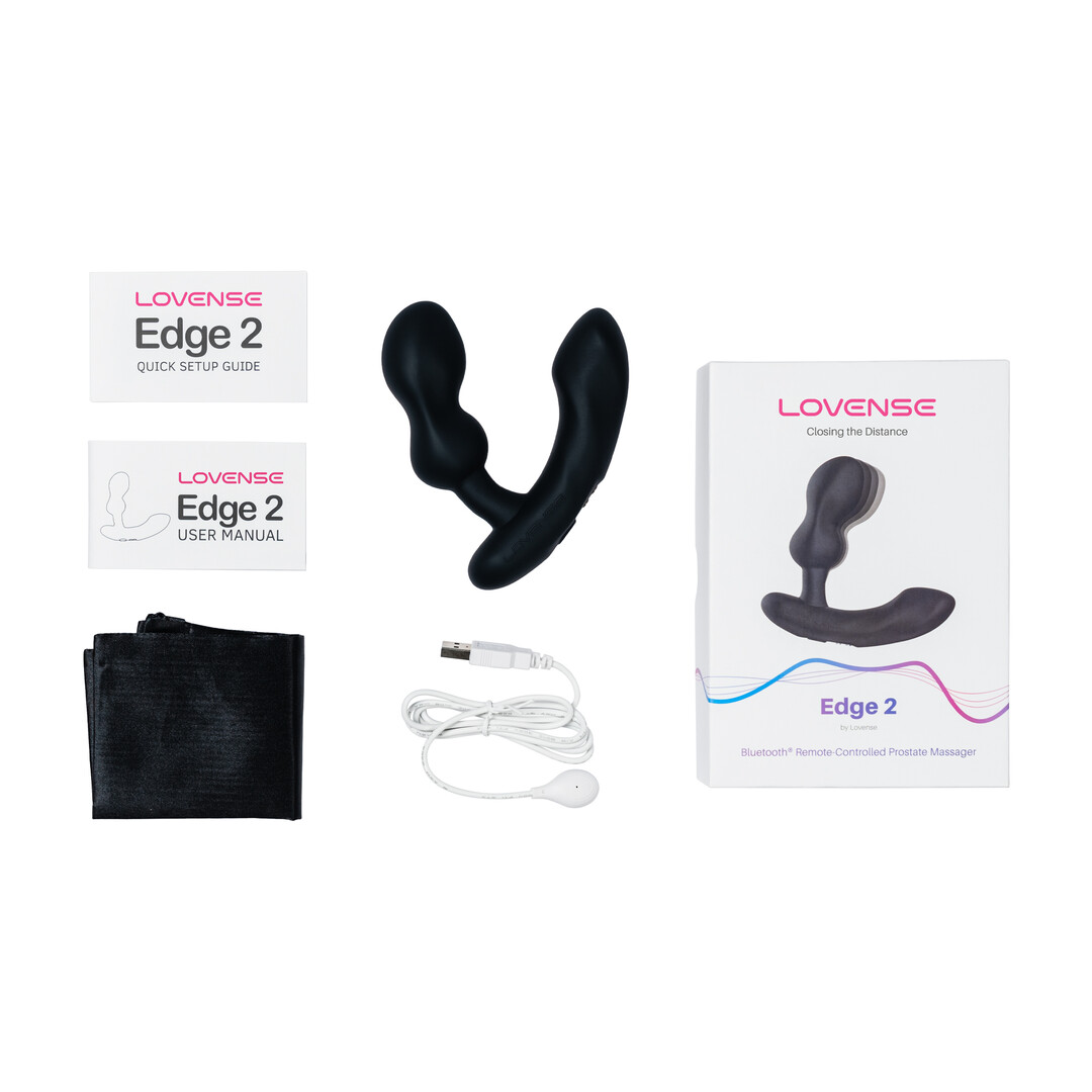 Edge 2 - Verstelbare Dual-motor App-gestuurde Prostaatmassager - Zwart - Afbeelding 6